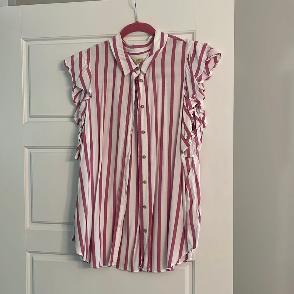 Anthropologie Ruffle Top